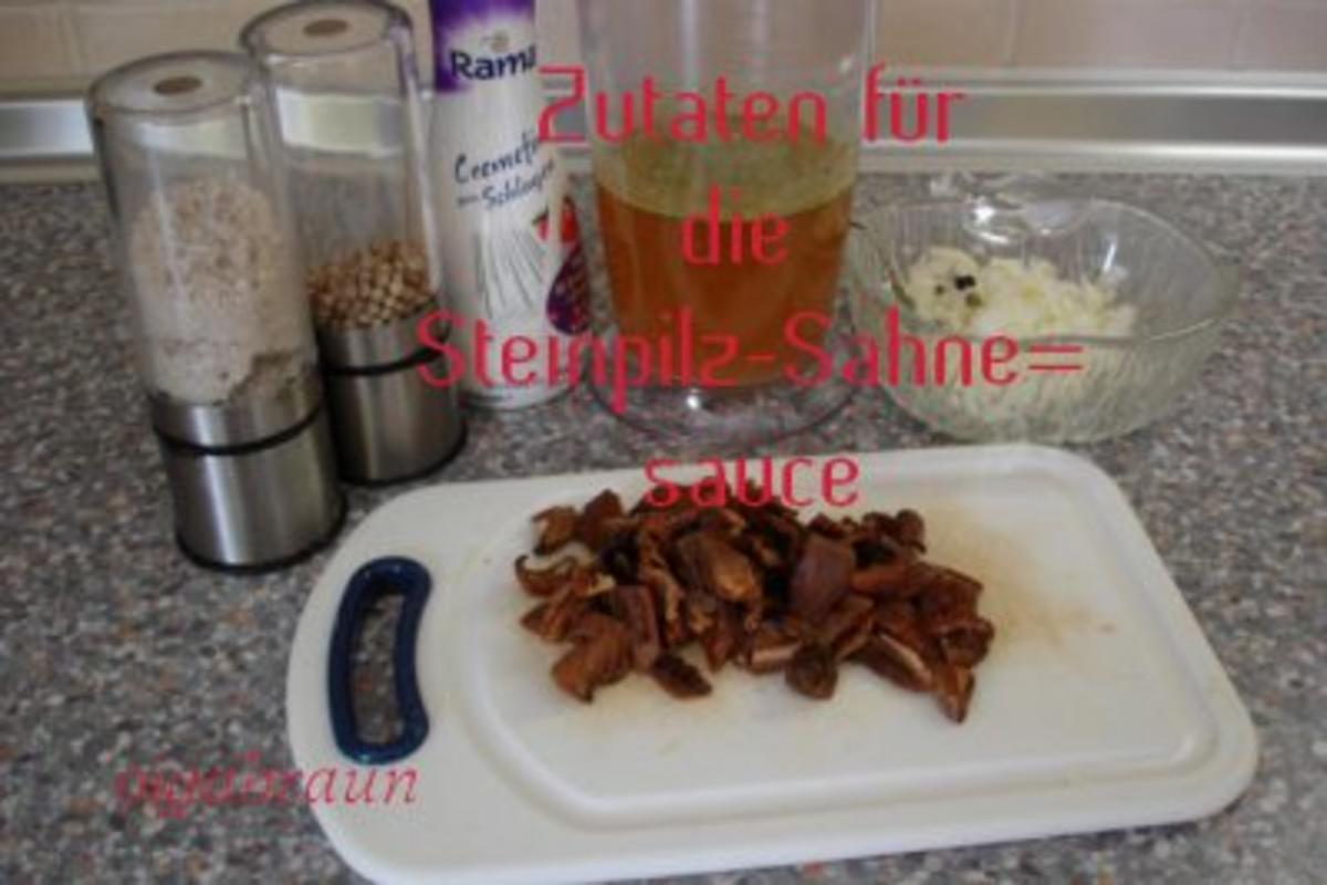 Steinpilz-Sahnesauce - Rezept