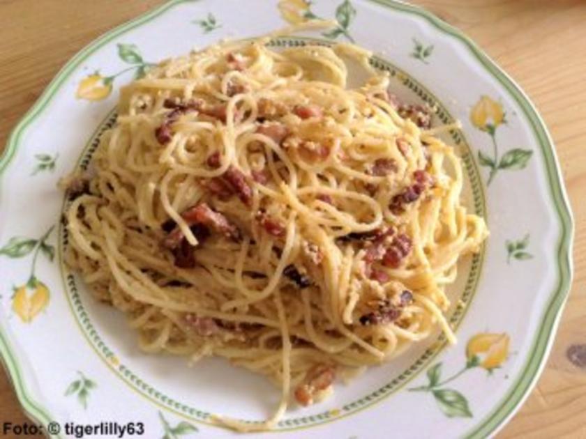 Spaghetti Carbonara Orig Italienisch Ohne Sahne Kochbar De