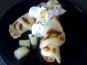 Apfelpfannkuchen mit Kokosmilch - Rezept