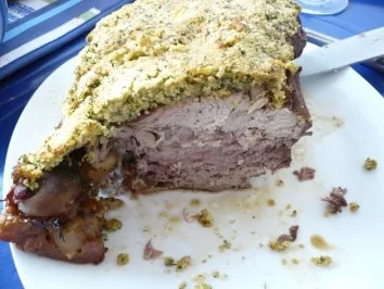 Rezept: Lammkeule mit Kräuterkruste Lammkeule mit Kräuterkruste - Rezept