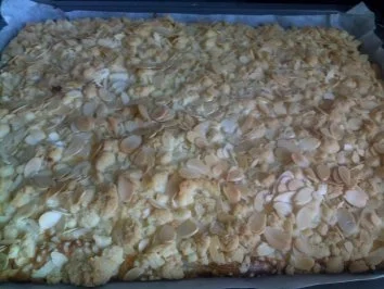 Blechkuchen - Apfel-Steusel mit Quark - Rezept