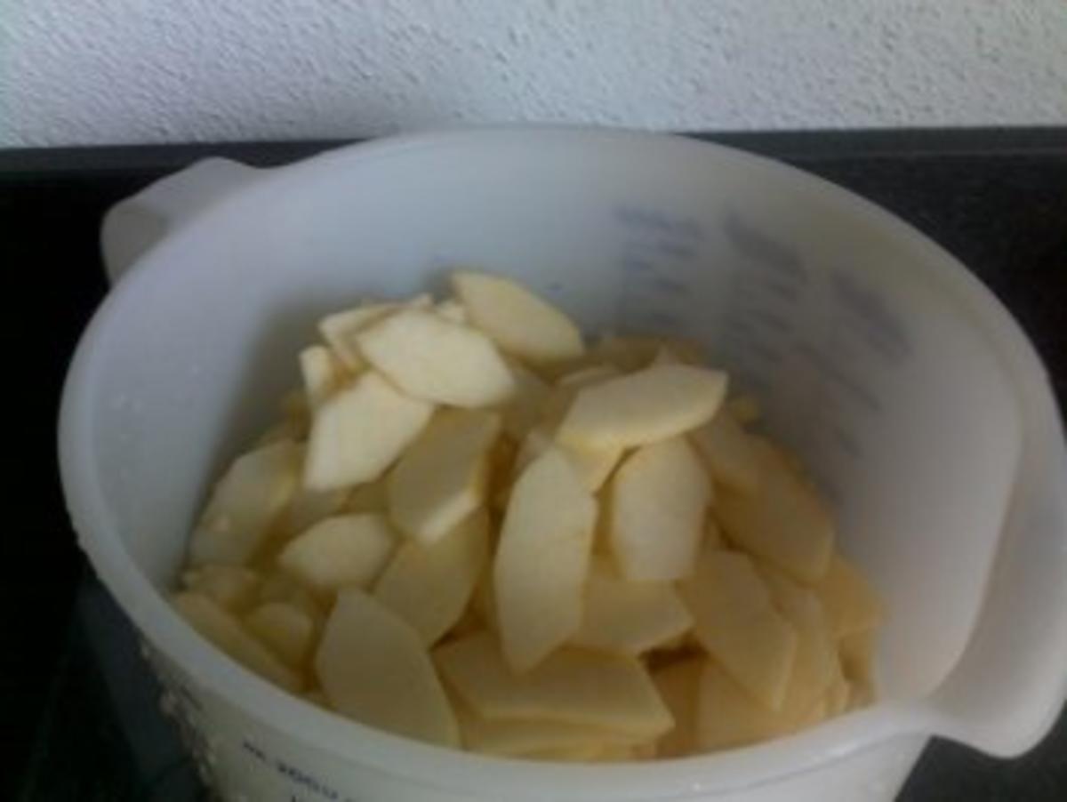 Blechkuchen - Apfel-Steusel mit Quark - Rezept - Bild Nr. 3