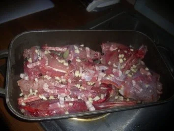 Rezept: Hauptgerict / Wildrezept: Hase mit Apfelsoße Hauptgerict / Wildrezept: Hase mit Apfelsoße - Rezept