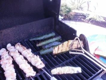 Rezept: Spaghetti mit grilled Shrimps, Zucchini, und Salsa Verde Sosse Bild Nr. 6 Spaghetti mit grilled Shrimps, Zucchini, und Salsa Verde Sosse - Rezept - Bild Nr. 6