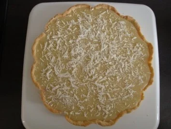 Tarte mit Himbeeren und weißer Schokolade - Rezept