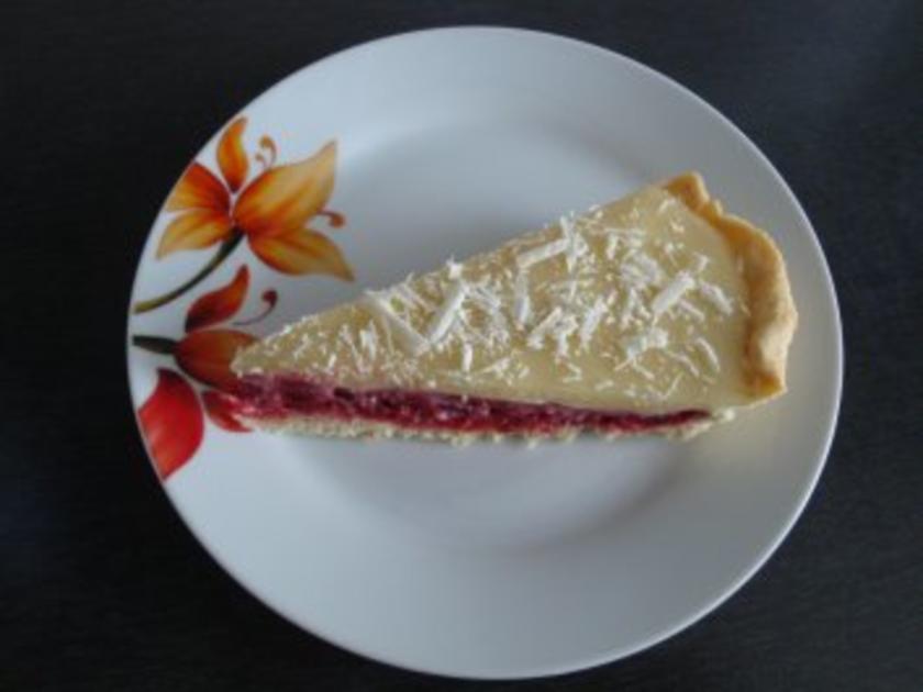 Tarte mit Himbeeren und weißer Schokolade - Rezept - kochbar.de