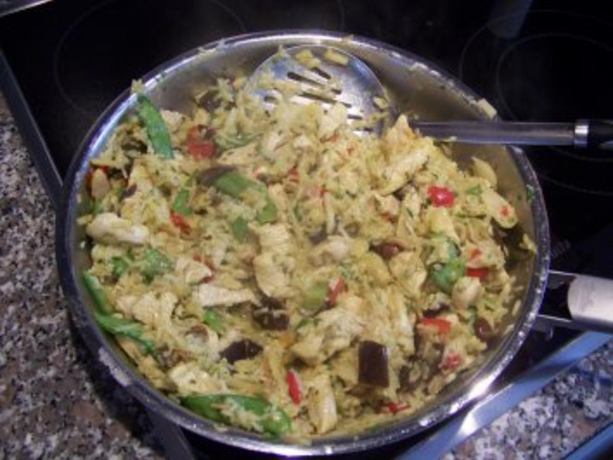 Schnelle Reispfanne - schnell &amp; einfach - 431 kcal/100g