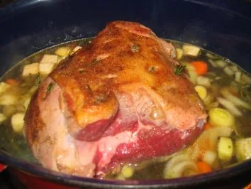 Fleisch: Lammkeule, doppelt gespickt! - Rezept - Bild Nr. 4