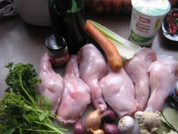 Kaninchenkeule mariniert und geschmort - Rezept - Bild Nr. 2