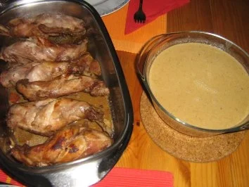 Kaninchenkeule mariniert und geschmort - Rezept - Bild Nr. 9