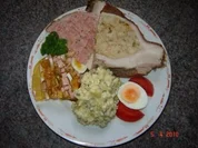 Fleisch : Schweinebauch mit 2 Füllungen - Rezept