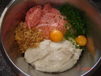 Fleisch : Schweinebauch mit 2 Füllungen - Rezept - Bild Nr. 3