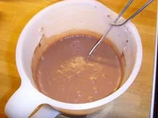 Espresso/ Schokopudding mit Mangomus.... - Rezept
