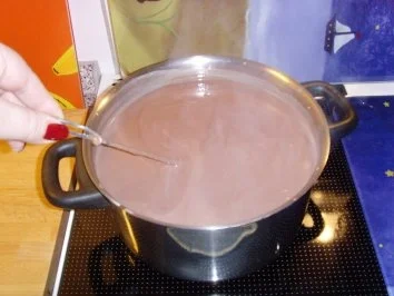 Espresso/ Schokopudding mit Mangomus.... - Rezept - Bild Nr. 4