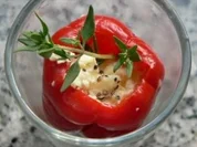 Rezept: Piperies jemistes me feta Piperies jemistes me feta - Rezept