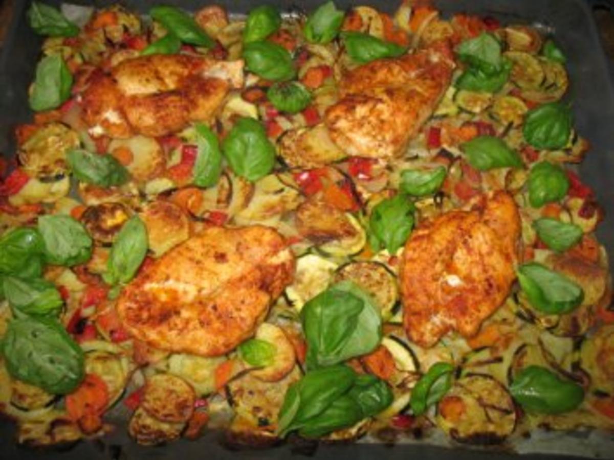 Gegrilltes Gemüse mit Hähnchenbrust - einfach - von utchen58 Gegrilltes Gemüse mit Hähnchenbrust - einfach - von utchen58