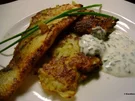 Rezept: Fisch: Zanderfilet auf Kohlrabipuffer mit Schnittlauchcreme Fisch: Zanderfilet auf Kohlrabipuffer mit Schnittlauchcreme - Rezept
