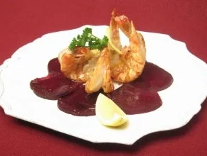 Riesengarnelenschwänze an marinierter Rote Bete - Rezept - Bild Nr. 2