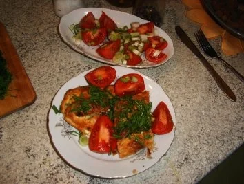 Blätterteigrolle pikant gefüllt - Rezept