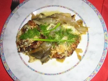 Rezept: Lammkoteletts auf Chicorée - Fenchel Gemüse - gratiniert Bild Nr. 8 Lammkoteletts auf Chicorée - Fenchel Gemüse - gratiniert - Rezept - Bild Nr. 8
