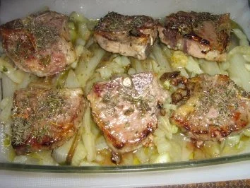 Rezept: Lammkoteletts auf Chicorée - Fenchel Gemüse - gratiniert Bild Nr. 6 Lammkoteletts auf Chicorée - Fenchel Gemüse - gratiniert - Rezept - Bild Nr. 6