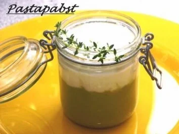 Rezept: Erbsen-Curry-Suppe mit Minz Schaum Erbsen-Curry-Suppe mit Minz Schaum - Rezept