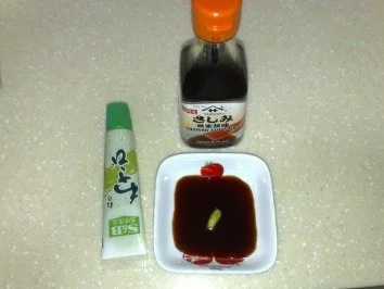 Rezept: Salat mit Meeresfrüchten an Sashimi aus Lachs und Shrimps Bild Nr. 6 Salat mit Meeresfrüchten an Sashimi aus Lachs und Shrimps - Rezept - Bild Nr. 6