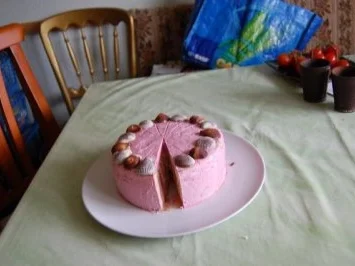 Rezept: Himbeertorte mit Meeresfrüchten Himbeertorte mit Meeresfrüchten - Rezept