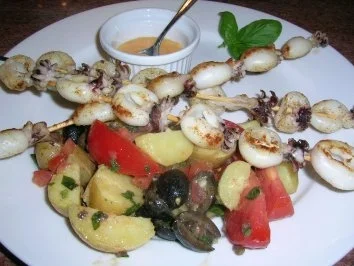 Rezept: Tintenfischspieße mit leichtem asiatischen Touch Bild Nr. 2 Tintenfischspieße mit leichtem asiatischen Touch - Rezept - Bild Nr. 2