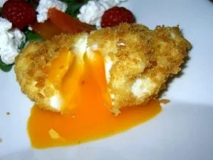 Frittierte, pochierte Eier - Rezept