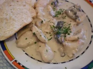 Hänchengeschnetzeltes mit Champinons - Rezept