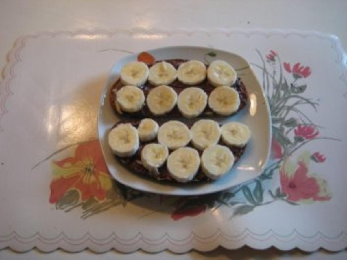 Bananen Brot mit Nuss - Nougat - Creme - Rezept - Bild Nr. 4