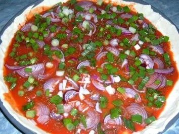 Pizza....."SCHNEEROSE ´´ - Rezept - Bild Nr. 2