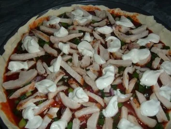 Pizza....."SCHNEEROSE ´´ - Rezept - Bild Nr. 4