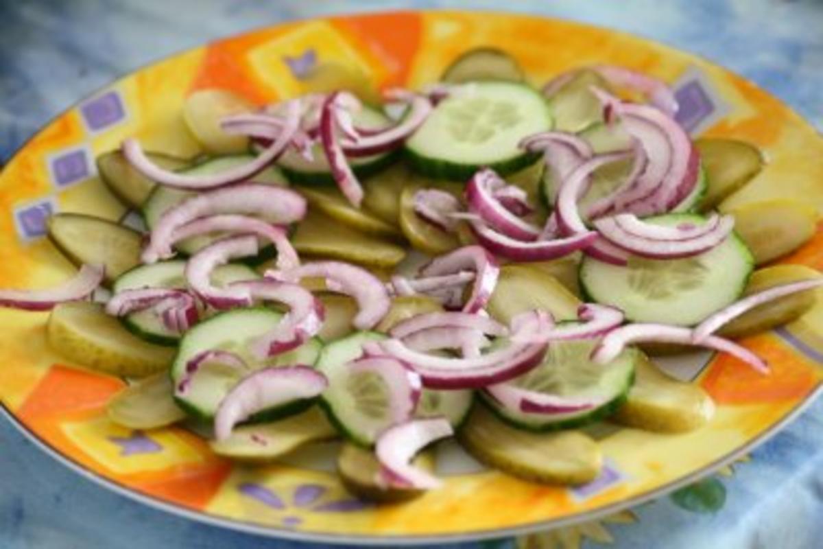 Kartoffel - Gurken - Salat mit Roter Bete - Rezept - Bild Nr. 3