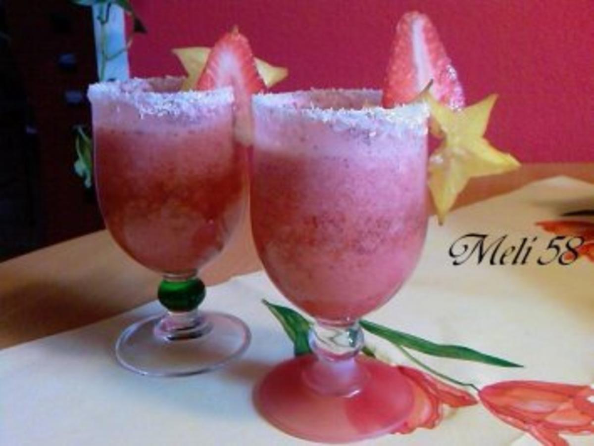 Getränke: Kokos-Erdbeershake - Rezept mit Bild - kochbar.de