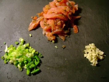 Pasta mit Graved Lachs - und Riesengarnelen - Rezept - Bild Nr. 2