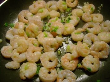 Pasta mit Graved Lachs - und Riesengarnelen - Rezept - Bild Nr. 4