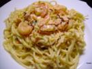 Pasta mit Graved Lachs - und Riesengarnelen - Rezept