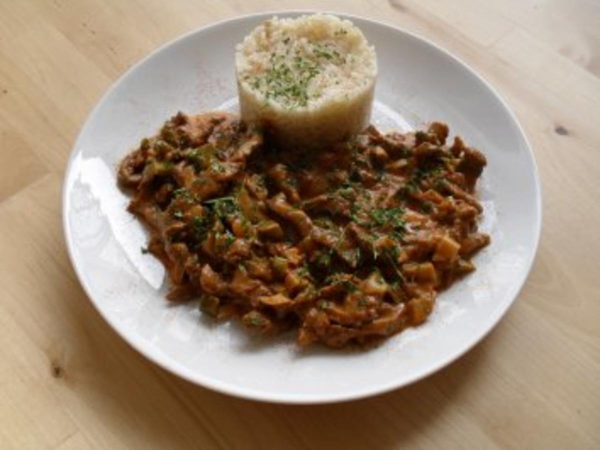 Geschnetzeltes Stroganoff Art - einfach - 162 kcal/100g