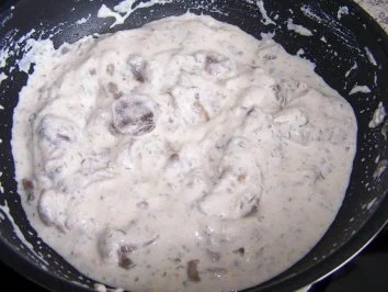 Nudeln mit Ricotta-Pilz-Sauce nach meiner ART - Rezept - Bild Nr. 3