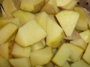 Rezept: Kartoffel-Gyrospfanne auf Rucola mit Auberginen-Nocke Bild Nr. 4 Kartoffel-Gyrospfanne auf Rucola mit Auberginen-Nocke - Rezept - Bild Nr. 4