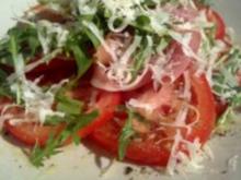 Serrano- Rucola- Tomaten- Parmesan- Salat - Rezept