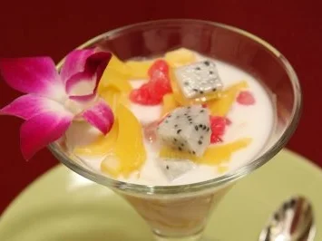 Taptim Grob – Rote Rubine mit thailändischen Früchten (Kelly Trump) - Rezept