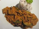 Zuccini-Auberginen-Gemüse mit Hackfleisch - Rezept