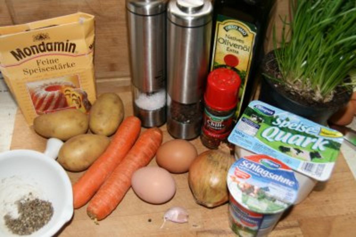 Vegetarisch: Gemüsepuffer mit Quarkdip - Rezept - Bild Nr. 2