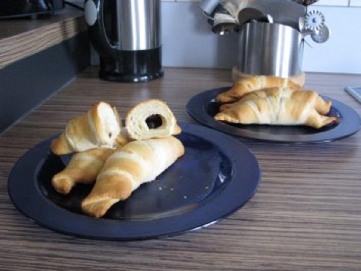 Bilder für FRÜHSTÜCK Gefüllte Croissants - Rezept