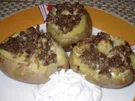 Rezept: Gefüllte Hack-Kartoffeln Gefüllte Hack-Kartoffeln - Rezept