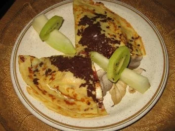 Erdbeer-Bananen-Pfannkuchen - Rezept