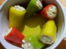 Kochen: Spitzpaprika gefüllt mit Tofu und Schafskäse - Rezept